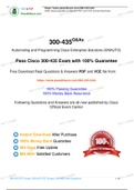   Cisco CCNP Enterprise 300-435  Practice Test, 300-435  Exam Dumps 2020 Update