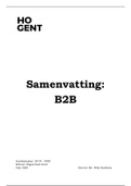 Examensamenvatting B2B Marketing - Wim B. - HoGent HBO5