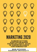 Marketing trial exam 2020  - Oefententamen met antwoorden - 32 MC vragen - Lectures and book