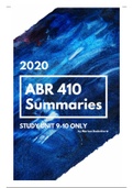 ABR Unit 7-10 Summaries