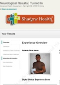 NSG 516-Neurological | Completed | Shadow Health 4.