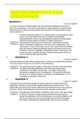 NURS 6521 Week 4 Quiz 3 with detaied answers