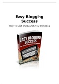 Eassy blogging Success