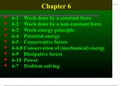 Physics Work energy principle Notes