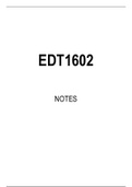 EDT1602 STUDY NOTES