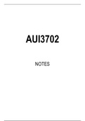 AUI3702 STUDY NOTES