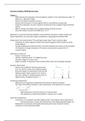 Summary Analytical NMR Spectroscopy