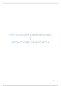 Samenvatting Psychologische gespreksvoering en Interactionele Vaardigheden