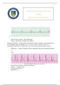 EKG Interpretation packet,VERIFIED DOCUMENT TO SECURE BETTER GRADE,NR 340:Critical Care Nursing,Chamberlain College of Nursing