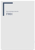 FMH tenniselleboog/ epicondylalgia lateralis