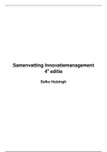Samenvatting Innovatiemanagement - 4e editie - Eelko Huizingh