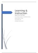 Summary Handbook Multimedia Learning 2nd Ed. Mayer - Chapter 1, 3, 7-18, 23, 24, 27, 30, 31 32