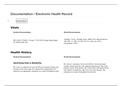 Shadow Health Comprehensive Assessment Tina Jones -Documentation /Electronic Health Record