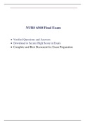 NURS6560N Final exam (2020) & NURS6560N Midterm exam (2020)(100 Q & A in Each Exam , Verified and 100% Correct Answers)
