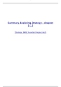 Summary Exploring Strategy, ISBN: 9781292145129 Strategic Management