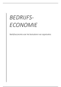 Samenvatting Bedrijfseconomie voor het besturen van organisaties, ISBN: 9789001867201  bedrijfseconomie