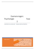 Examenvragen psychologie (januari 2020)