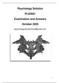 PLS2601 October 2020 exam paper and answers