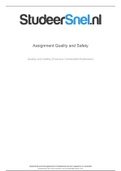 Exam Assignment  Quality & Safety  2020-2021