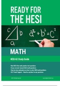 NURS 1373 HESI A2 Math Study Guide