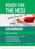 NURS 1373 HESI A2 Grammar Study Guide