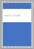 PYC2601 & PYC2603 Multiple Exam Bundles