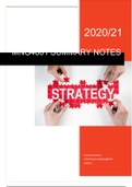 Summary MNG4801 - Strategic Management (MNG4801)