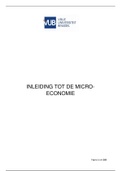 Volledige samenvatting + overzichtsvragen "Inleiding tot de micro-economie" (VUB) 
