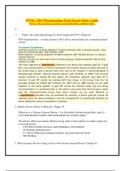 Exam (elaborations) RNSG 1301 (RNSG1301) (RNSG 1301 (RNSG1301/RNSG 1301 Pharmacology Final Exam Study Guide