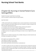 test bank docs Nursing in Varied Patient Care Settings Chamberlain College of Nursing questions and answers solution 2021 