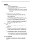 Lecture notes Year 1 Obligations Law (Lecture and PBL Notes) 