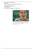 Genetics Brooker summary chapter 25 - Genetic basis of cancer
