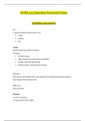 NURS 225 Nutrition Proctored Notes_LATEST | NURS225 Nutrition Proctored Notes