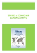 Ethiek en economie  samenvatting 2021