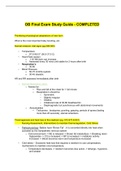 NURSING MISC - OB Final Exam Study Guide - COMPLETED.