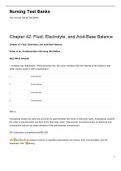 Chapter 42: Fluid, Electrolyte, and Acid-Base Balance