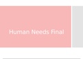 NUR 3316 Human Needs Final Study Guide (Latest).
