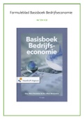Formuleblad | Basisboek Bedrijfseconomie | H6, H7, H8, H9, H10