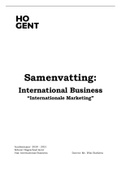 Examensamenvatting Internationale Marketing - Buekens W. - Hbo5 Marketing HoGent