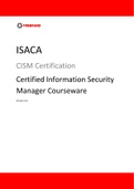 ISACA CNP 0111 272826303-isaca-cism-courseware  Certified Information Security Manager Courseware
