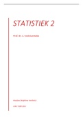 Statistiek 2 voor bedrijfseconomische wetenschappen samenvatting 2020-2021