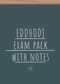 EDDHODJ NEW The only Exam Pack you need! Includes textbook note answers. 