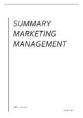 Summary marketing chapter 1-22+ kotler book & examples