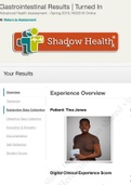 NSG 516 Gastrointestinal Completed Shadow Health 2