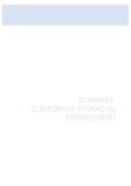 Summary Corporate Financial Management IOR3
