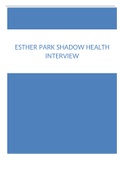 Esther Park Shadow Health Interview