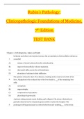 Rubin’s Pathology: Clinicopathologic Foundations of Medicine, 7th Edition_TEST BANK | With Answer Key