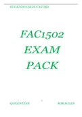 FAC1502 EXAM PACK - FINANCIAL ACCOUNTING PRINCIPLES, CONCEPTS & PROCEDURES (1) 