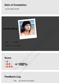 vsim walkthrough amelia sung: Score 100%