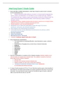   Med Surg Exam 5 Study Guide